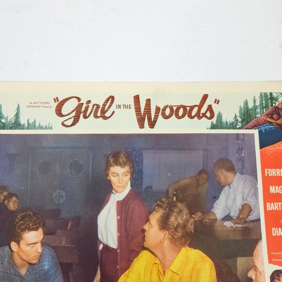 Girl in the Woods 1958 Lobby Card Movie Poster Forrest Tucker‎ Margaret Hayes - Picture 6 of 9